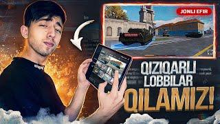 STRIM QIZIQARLI LOBBI QILAMIZ PUBG MOBILE!!!