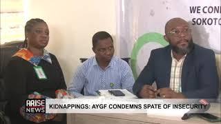 AYGF PRESS CONFERENCE ON KIDNAPPED SCHOOL CHILDREN