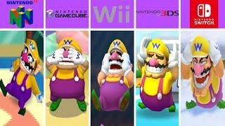 Evolution of Wario Dying Losing in Mario Party Games (1998-2024)