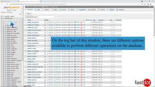 How to export database table via phpMyAdmin in cPanel with Fastdot