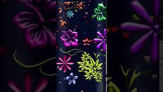 Galaxy Themes - [POLY] Popping Neon Flowers