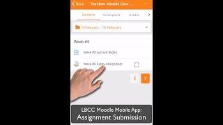 Moodle Mobile App Assignment Submission