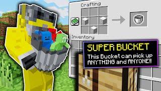 Minecraft Manhunt, But Buckets Can Hold Anything...