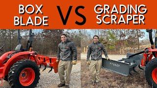 Box Blade vs Grading Scraper
