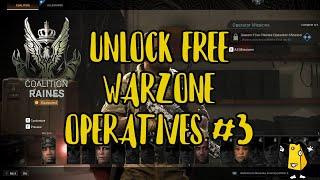 (Free) Unlock Warzone operator Raines