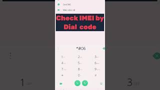 Check IMEI Number your Android Phone #Android #IMEI #NUMBER