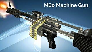 3D Animation: How a M60 Machine Gun works