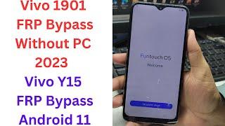 Vivo 1901 FRP Bypass Without PC 2023 || vivo y15 frp bypass android 11 || vivo 1901 frp bypass
