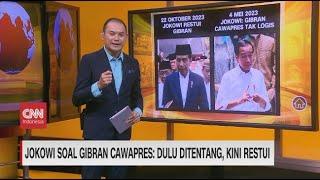 Jokowi Soal Gibran Cawapres: Dulu Ditentang, Kini Restui