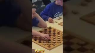 When you play draughts with a professional