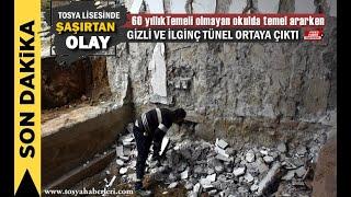 60 Yıllık Tarihi Tosya Cumhuriyet Anadolu Lisesinde Gizli Tünel Ortaya Çıktı