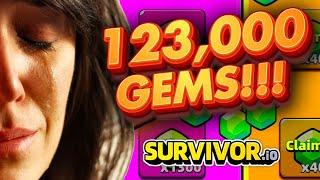 I WASTED 123,000 GEMS ON S-GRADE SUPPLY CRATES! | Survivor.io (Elite & Expert Funds)