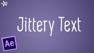 Jittery Wiggly Text Effect | After Effect Tutorial