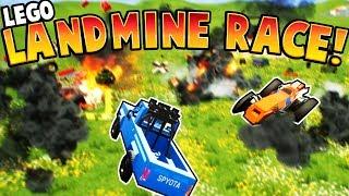 AMAZING LEGO LAND MINE RACE!! (Brick Rigs Gameplay)