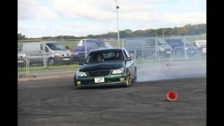 Lexus is200 Drift with 150HP standard power (low power car drift) DWYB Santa pod race way