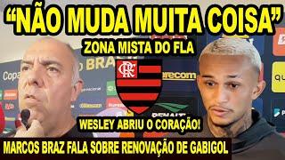 "NÃO MUDA MUITA COISA" MARCOS BRAZ FALA SOBRE RENOVAÇÃO DE GABIGOL NO MENGÃO! WESLEY ABRE O CORAÇÃO