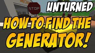 Unturned: How To Get The Generator! (Easy!)