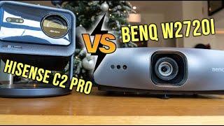 Laser vs. LED - BenQ W2720i gegen Hisense C2 Pro! Kampf der 4K-Beamer-Technologien!