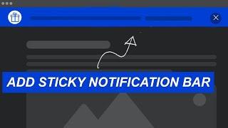 Blogging Course | Blogger Course | Display Sticky Notification Bar in Blogger | Teachwiki