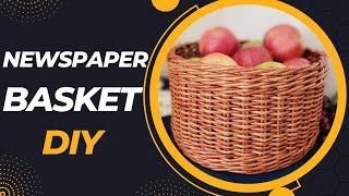 Round Newspaper Basket (DIY) - Tutorial