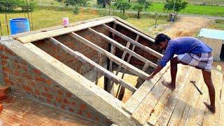 Techniques of Formwork_Sloping Roof Shuttering perfectly on Board|Slopd Roof Formwork|Centring work