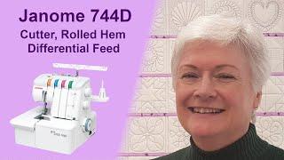 Janome 744D Serger/Overlocker | Cutter, Rolled Hem and Differential Feed