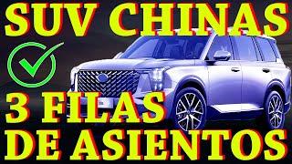 5 MEJORES SUV CHINAS de 7 Pasajeros con 3 FILAS DE ASIENTOS para comprar en 2025 | SUVS FAMILIARES