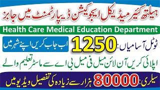 New Health Department Govt Jobs 2022 - Primary and Secondary Healthcare Department Jobs - Govt Jobs