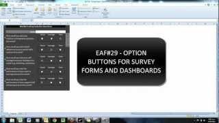 EAF# 29 - Excel 2010 Option Buttons for Surveys