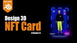 How to create 3d NFT card in blender|  Adidas NFT card | Buy NFT card #blender  #nftcards