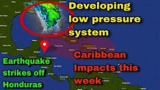 Low Pressure System to bring Tropical Storm Winds, Heavy Rain & Cooldown to the Caribbean • 04/02/24