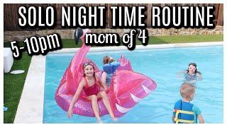 * NEW* SOLO NIGHT TIME ROUTINE MOM OF 4 | NIGHT TIME ROUTINE 2024 | Tara Henderson