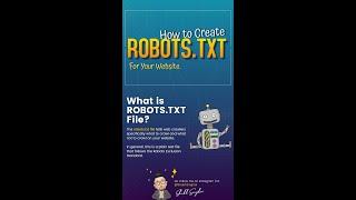 How to Easily Create Robots.txt File? #ShubhSinghai #TechnicalSeo #HowtoCreateRobots