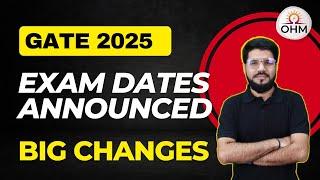 GATE 2025 EXAM DATES | BIG CHANGES by IIT Roorkee #gate2025 #gateexam #iitroorkee #examdate