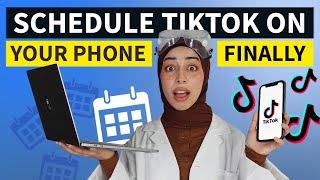 How to schedule TikTok posts on your PHONE or desktop