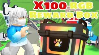 OPENING 100 RGB Reward Box in ADOPT ME