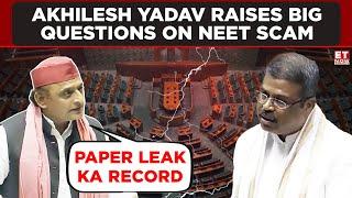 "Paper Leak Ka Reacod...": Akhilesh Yadav Raises Big Questions On NEET Scam