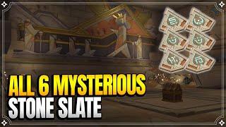 All 6 Mysterious Stone Slate Locations + 2 Precious Chest | World Quests & Puzzles |【Genshin Impact】
