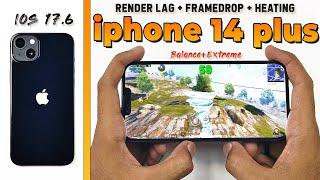 iPhone 14 plus flipkart sale Gaming Review Fps Meter RenderLag , FrameDrop Test  Bgmi 2024