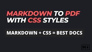I made my Resume from Markdown - Convert Markdown to PDF by applying CSS