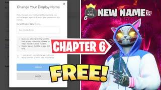 How to CHANGE YOUR FORTNITE NAME! (Chapter 6 2025)