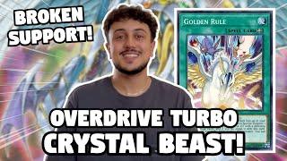 INSANE SUPPORT! Crystal Beast Overdrive Turbo Deck Profile! | June 2023 (Post Battles of Legend)