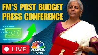 LIVE | Finance Minister, Nirmala Sitharaman Post Budget Press Conference | Budget 2024 | N18L