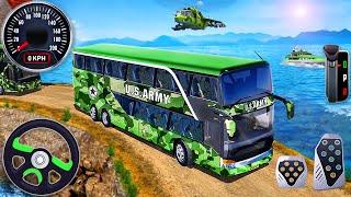 Army Soldier Bus Driving Simulator - Offroad US Transport Duty Driver - Android GamePlay