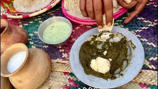 Village life Mehman nawazi sarson ka saag || chawal ki roti