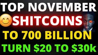 INSANE Shitcoins To 700 BILLION In February 2024 (Shitcoins To Buy Now) +400000%