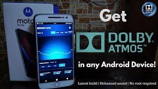 Dolby Atmos in any Android | Latest | No root required | Tested on Moto G4 Plus | TechitEazy