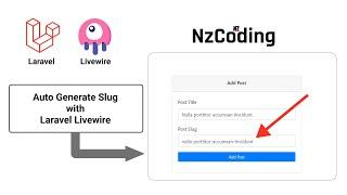 Auto Generate Slug with Laravel Livewire