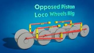 Cinema 4D Xpresso Tutorial 52: Opposed Piston Loco Wheels Rig