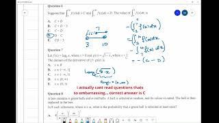 [LIVE] VCAA 2023 Methods Exam 2 Multiple Choice Solutions